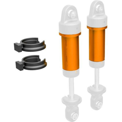 Traxxas tělo tlumiče GTM hliníkové oranžově eloxované (2)