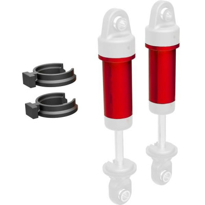 Traxxas tělo tlumiče GTM hliníkové modře eloxované (2)