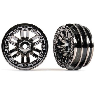 Traxxas disk 1.0" twin-spoke černý chrom (2)