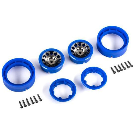 Traxxas disk 1.0" Method 105 beadlock černo-modrý (2)
