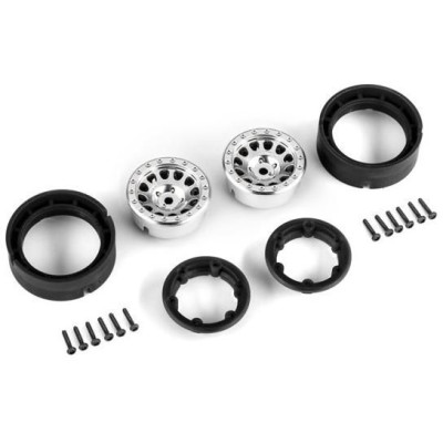 Traxxas disk 1.0" Method 105 beadlock polomatný chrom (2)