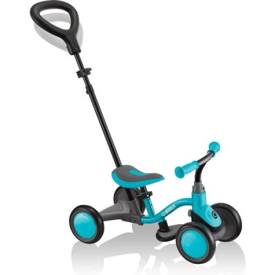 Globber - Dětské odrážedlo Learning Bike 3v1 Deluxe modrozelené