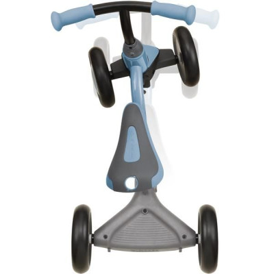 Globber - Dětské odrážedlo Learning Bike 3v1 Deluxe modrošedé