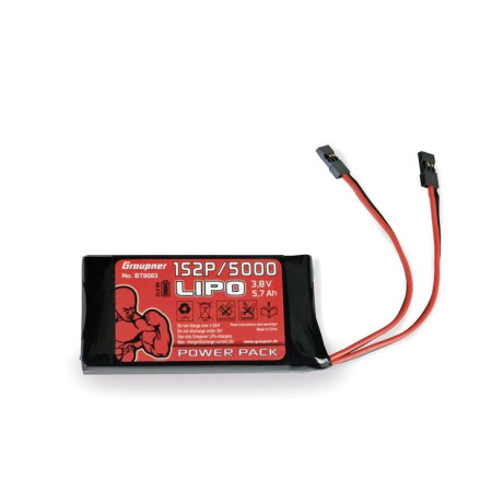 Vysílačový pack, LiPo 1S2P/5000 3,8V TX, 21Wh