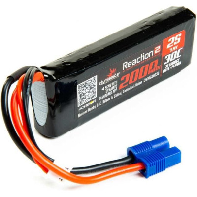 Dynamite LiPo Reaction2 7.4V 2000mAh 30C EC3