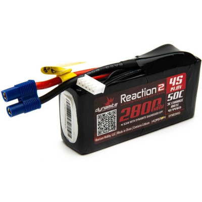Dynamite LiPo Reaction2 14.8V 2800mAh 50C 96mm EC3