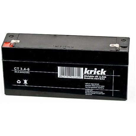 Krick Olověný akumulátor 6V 3.4Ah