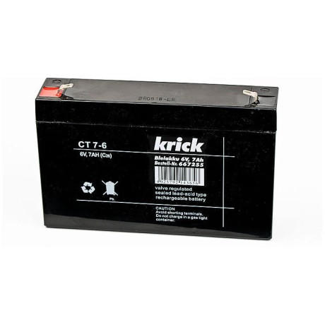 Krick Olověný akumulátor 6V 7Ah