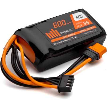 Spektrum LiPo 11.1V 600mAh 50C IC2