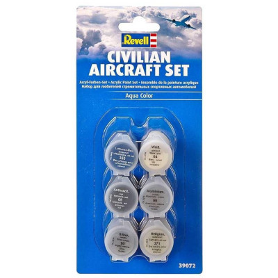 Sada barev Aqua Color 39072 - Civilian Aircraft Set