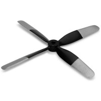 Pótalkatrész E-flite UMX P-51 Voodoo RC repülőgépmodellhez: propeller 4.5x4.0" 4-levelű.