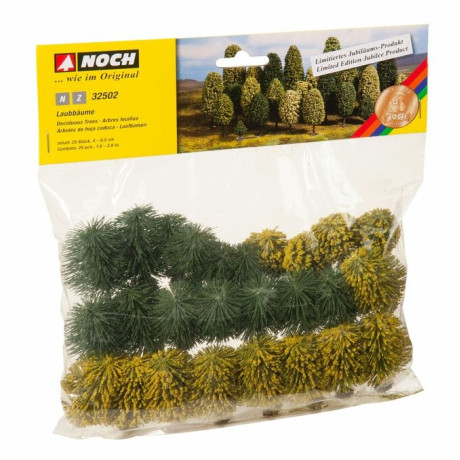NOCH Listnaté stromy 25 kusov 4-6,5cm kr. 5.