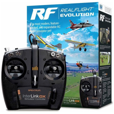 RealFlight Evolution RC letecký simulátor, ovladač InterLink DX