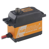 Digitális HiVolt standard szervó Brushless (AC) motorral és fém fogaskerékkel, 2x golyóscsapágy, 25.0/32.0kg 6.0/7.4V-on és 0.15/0.12s 6.0/7.4V-on, súly 69.0g, 40.3x20.2x38.5mm. Üzemi feszültség 6,0 - 8,4V.