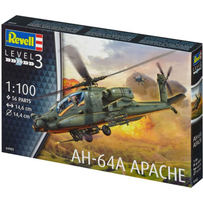 Plastic ModelKit vrtulník 04985 - AH-64A Apache (1:100)