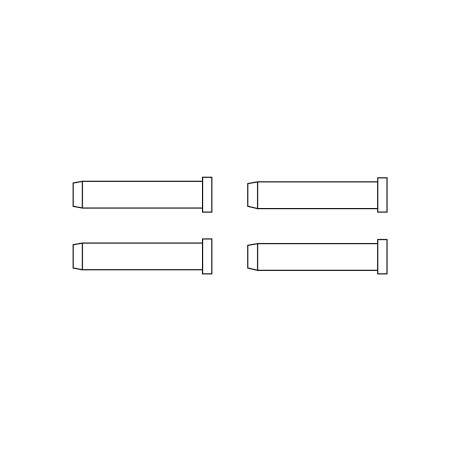 Turbo Racing osy předních kol 4ks