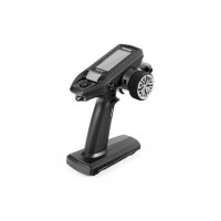 Négycsatornás Futaba T-FHSS számítógépes kormánykerék RC készlet telemetriával/T-FHSS SR/S-FHSS versenyautó és hajó modellekhez. 5 digi trim, 2 kapcsoló, 1 gomb, memória 40 modellhez, fejlett programbeállítások funkciókhoz (beleértve az ABS-t) és keverékekhez. R304SB vevővel (T-FHSS telemetriával).