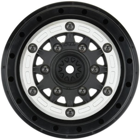 Pro-Line disk 2.2/3.0" Raid bead lock H12/H14 SC stříbrno-černý (2)