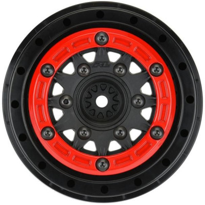 Pro-Line disk 2.2/3.0" Raid bead lock H12/H14 SC červeno-černý (2)