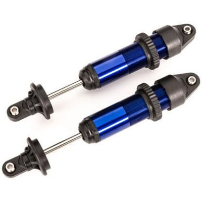 Traxxas tlumič GTX hliníkový modře eloxovaný (2)