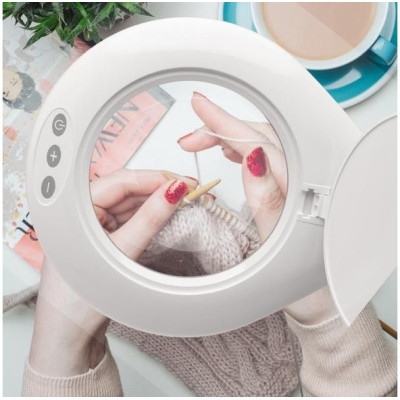 Lightcraft stolní LED lampa s lupou a podstavcem