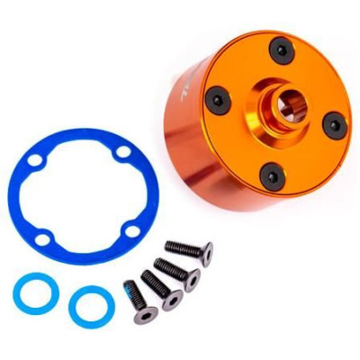 Traxxas tělo diferenciálu hliníkové oranžově eloxované