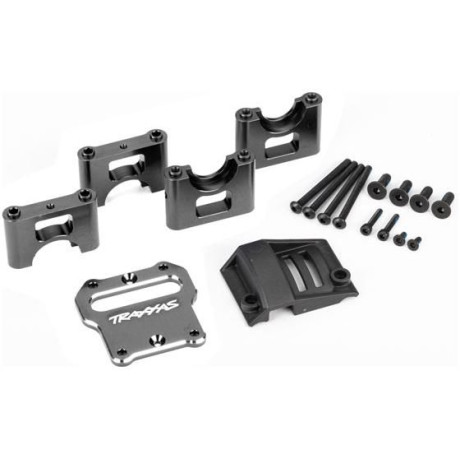 Traxxas lože centrálního diferenciálu hliníkové šedě eloxované