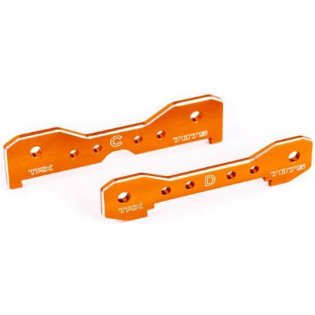 Traxxas spojka ramen zadní hliníková oranžově eloxovaná (pro Sledge)