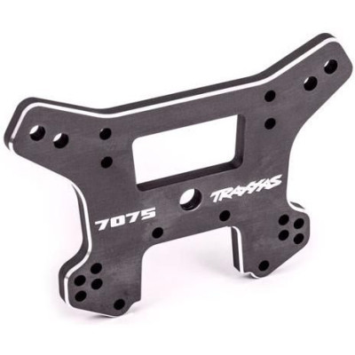 Traxxas vež tlumičů zadní hliníková šedě eloxovaná (pro Sledge)