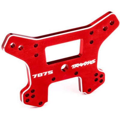 Traxxas vež tlumičů zadní hliníková červeně eloxovaná (pro Sledge)