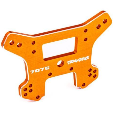 Traxxas vež tlumičů zadní hliníková oranžově eloxovaná (pro Sledge)
