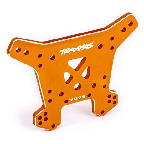 Traxxas vež tlumičů zadní hliníková oranžově eloxovaná (pro Sledge)