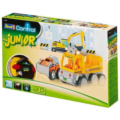 Autíčko REVELL 23003 JUNIOR - Tow Loader with excavator - 40 MHz