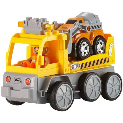 Autíčko REVELL 23003 JUNIOR - Tow Loader with excavator - 40 MHz