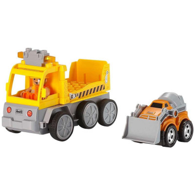 Autíčko REVELL 23003 JUNIOR - Tow Loader with excavator - 40 MHz