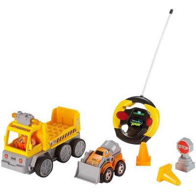 Autíčko REVELL 23003 JUNIOR - Tow Loader with excavator - 40 MHz
