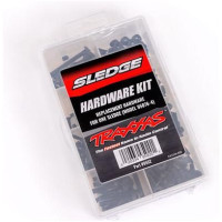 Traxxas csavarkészlet RC modellautóhoz Sledge. Cserélje ki a modelljén lévő csavarokat újakra ezzel a fekete imbuszcsavarokból álló cserekészlettel. A csavarkészletet egy praktikus dobozba csomagolták, amely rekeszekkel és címkével van ellátva a könnyű azonosítás érdekében. 