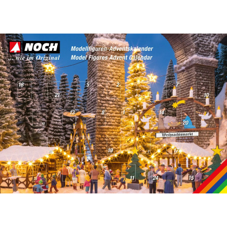 NOCH H0 - adventný kalendár s figúrkami 2022