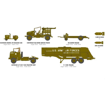 Classic Kit diorama A06304 - USAAF 8TH Airforce Bomber Resupply Set (1:72)