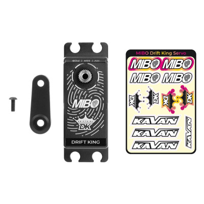 MIBO Drift King Alu Black LP Programmable (RWD Drift Spec/33.0kg/8.4V) Brushless Servo