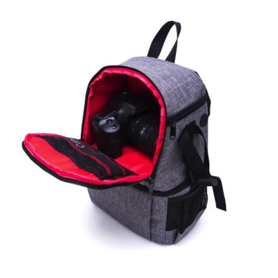 Double-Layer DIY Camera Backpack (Black)