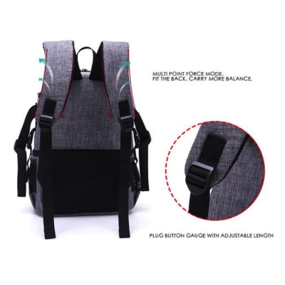 Double-Layer DIY Camera Backpack (Black)