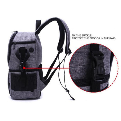 Double-Layer DIY Camera Backpack (Black)