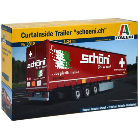 Model Kit návěs 3918 - Curtainside Trailer (1:24)