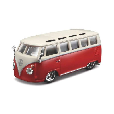 Bburago Plus Volkswagen Van Samba 1:32 červená