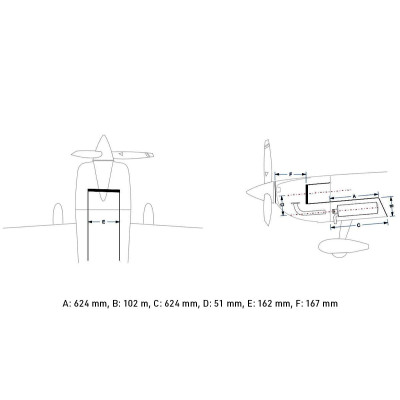 90" Extra NG 2290mm 60cc Červeno-Modrá