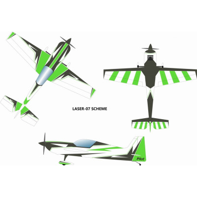 60" Laser 1528mm Zeleno-Černá
