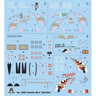 Model Kit letadlo 1384 - TORNADO GR.1 (1:72)