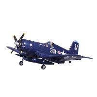 Komplett RC készlet, amely tartalmazza az összeszerelt, EPO-ból készült F4U Corsair repülőgép modellt váltakozó áramú motorral, 20A sebességszabályozóval, 9g szervókkal és 2,4Ghz RC készlettel (2-es üzemmódban), Reflex V2 stabilizátorral.