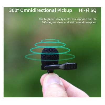 Lavalier Microphone for Insta360 X3 / One RS 1-INCH